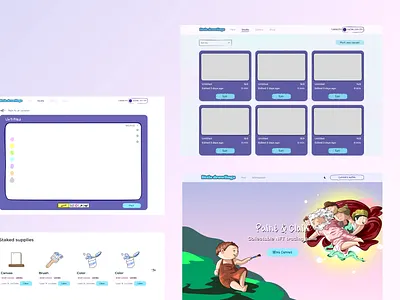 Little Drawlings NFT animation artist design figma graphic design nft ui ux web