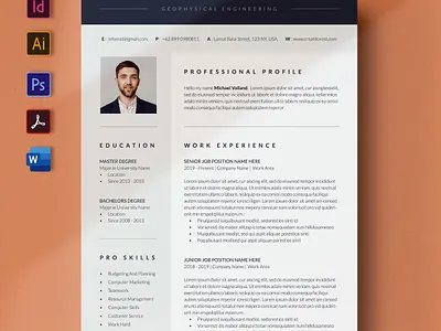 Modern CV or Resume a4 clean cover letter creatiforest creative curriculum vitae cv cv design minimal resume template resume word