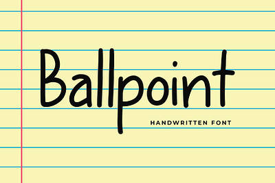 Ballpoint Modern Display Font brand branding font hand handwritten lettering logo modern pathfinderstd sans serif