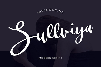 Sullviya Modern Script Font beautiful brush calligraphy elegant font hand handwritten lettering ligature luxury modern pathfinderstd script signature typography wedding