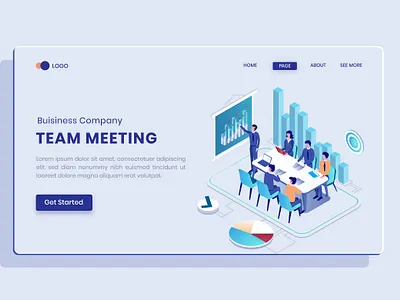 25 Vectors Business Isometric Vector business character concept design flat health illustration isometric landing online vector website