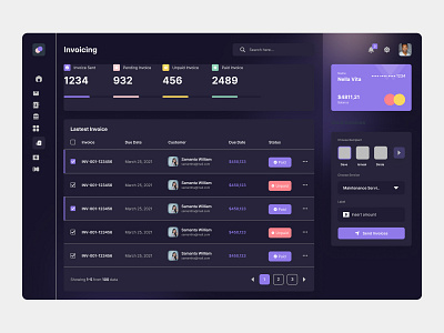 An Intuitive Admin Invoice Dashboard dashboarddesign dashboardui figma invoicing ui ux