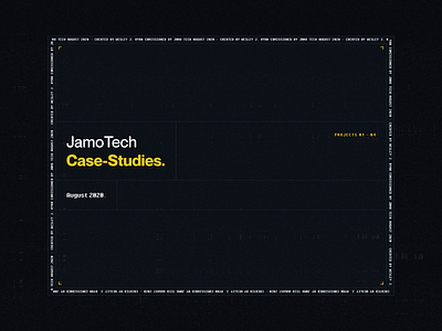 JamoTech Miniature Case-Studies art branding case study colorful control panel creative dark grunge inspiration marketing collateral minecraft mockup modern ui design ux design