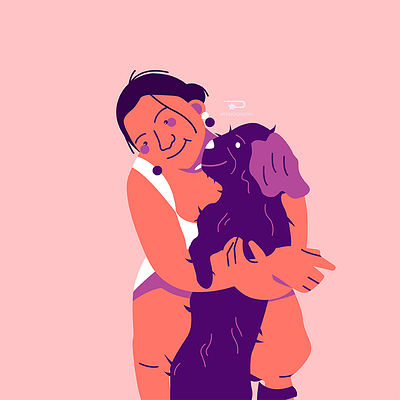 A Human's Best Friend 2d artph character art character artist character design character designer character illustration digital art dog dog illustration doggo illustration illustrator pet art puppy puppy art puppy dog puppy illustration shapes vector art