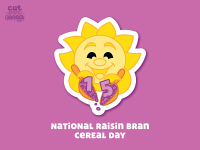 November 15 - National Raisin Bran Cereal Day 2 scoops breakfast breakfast cereal celebrate every day cereal mascot raisin raisin bran cereal raisin bran cereal raisins sun sunshine
