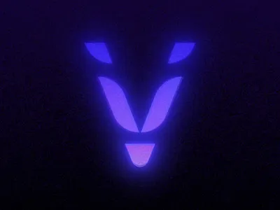 Verom | Logomark after effects branding gradient lettering logo motion design