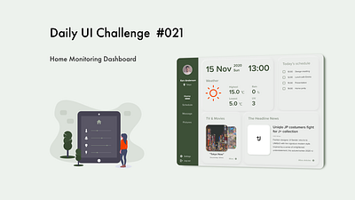 DailyUI 021 adobe xd app dailyui dailyuichallenge dashboad design home monitoring dashboard ui