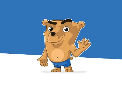 Teddy bear 2d art brand character cartoon character character character design characters characters design digital art mascot character teddy bear vector