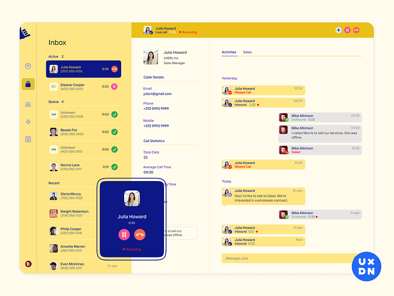 Sepia theme for Callmebaby app call call app call center complex contact contacts creative design crm crm dashboard crm portal crm software dashboad product design sepia ui uiux ux ux ui uxdn uxui