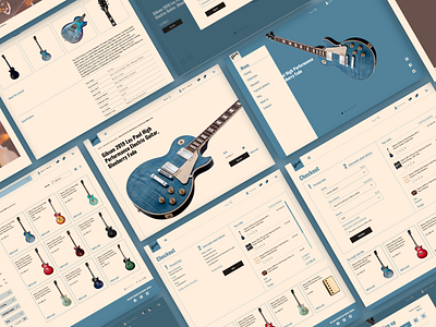 Gibson Store concept design design e commerce interface ui ux webdesign