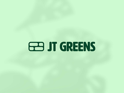 JT Greens branding green logo plants