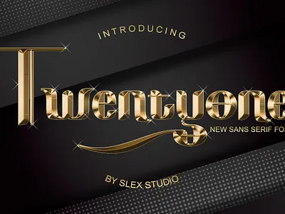 Twentyone branding calligraphy card creative fabrica font font design fontbundles myfonts sanserif typography