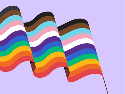 Happy Pride 🌈 flag illustration lgbt lgbtq pride pride design pride flag rainbow