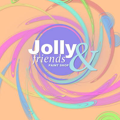 JOLLY & FRIENDS ~ Paint Shop ~ branding candy colorful design friends graphic design illustration jolly logo paint scheme shop