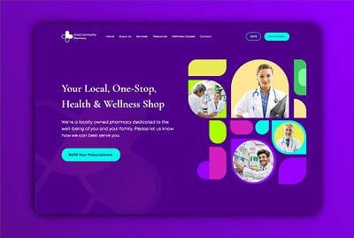 Health Care Landing Page Ui UX 3d design 3d animation app branding design doctor app flat healthcare icon illustration illustrator logo medical website design minimal typography ui ux vector web website