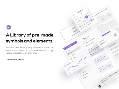 Reuze Dashboard UI Kit dark ui dashboard ui freebie