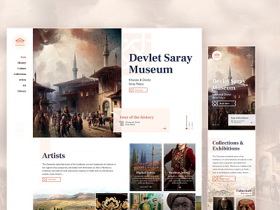 Museum art figma museum site design ui design