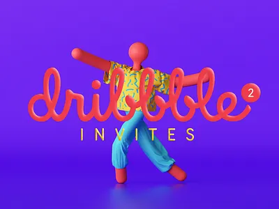 2 Dribbble Invitations best shot dribbble invitation invitations invite invite giveaway new portfolio