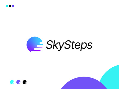 SkySteps Logo Design brand identity brand logo branding branding design career colorful logo design logo logo design logo mark logotype minimal logo minimalist minimalist logo modern logo sky skysteps logo steps success symbol