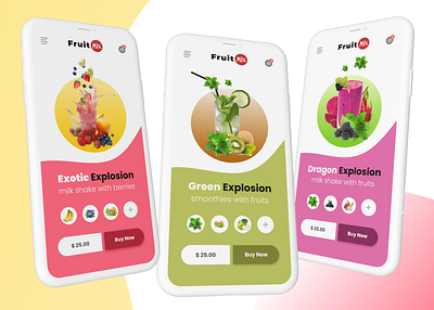 Fruit mix2 app mobile app mobile design mobile ui ui uidesign uiux ux