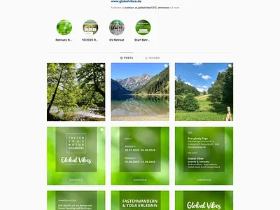 instagram posts @globalvibes.de app branding design web