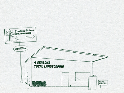 Traveling Circus Visits 4 Seasons Total Landscaping 4 seasons total landscaping adobe illustrator design drawing graphic design humor humorous illustration illustration illustrator retro retro illustration retro supply co vintage