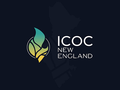 ICOC New England Brand Identity brand identity branding christian church faith flame logo ministry new england religious states