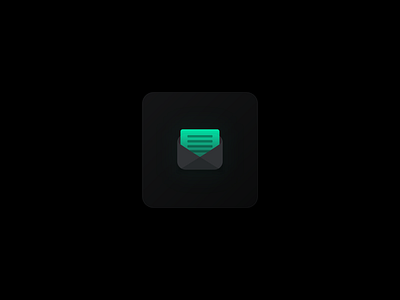 You've got mail ambient contact dark darkmode envelope glow icon inbox letter mail mailbox message paper post writer writing