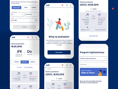Website fot airlines air airline airport blue modern ui user interface userinterface webdesign website