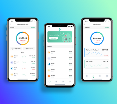 Cryptocurrency Mobile App app crypto cryptocurrency design figma graphics mobile mobile app ui