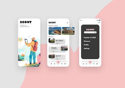 Travel App app design