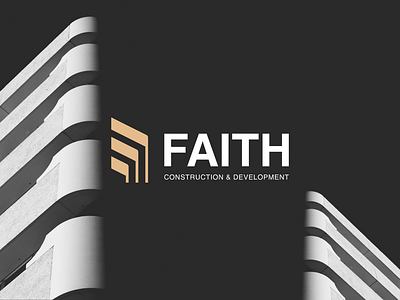 FAITH - LOGO DESIGN brand building business company construction development faith innovation logo design real estate timeless logo visual identity