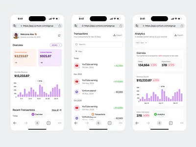 Creator Dashboard design product design ui uiux ux