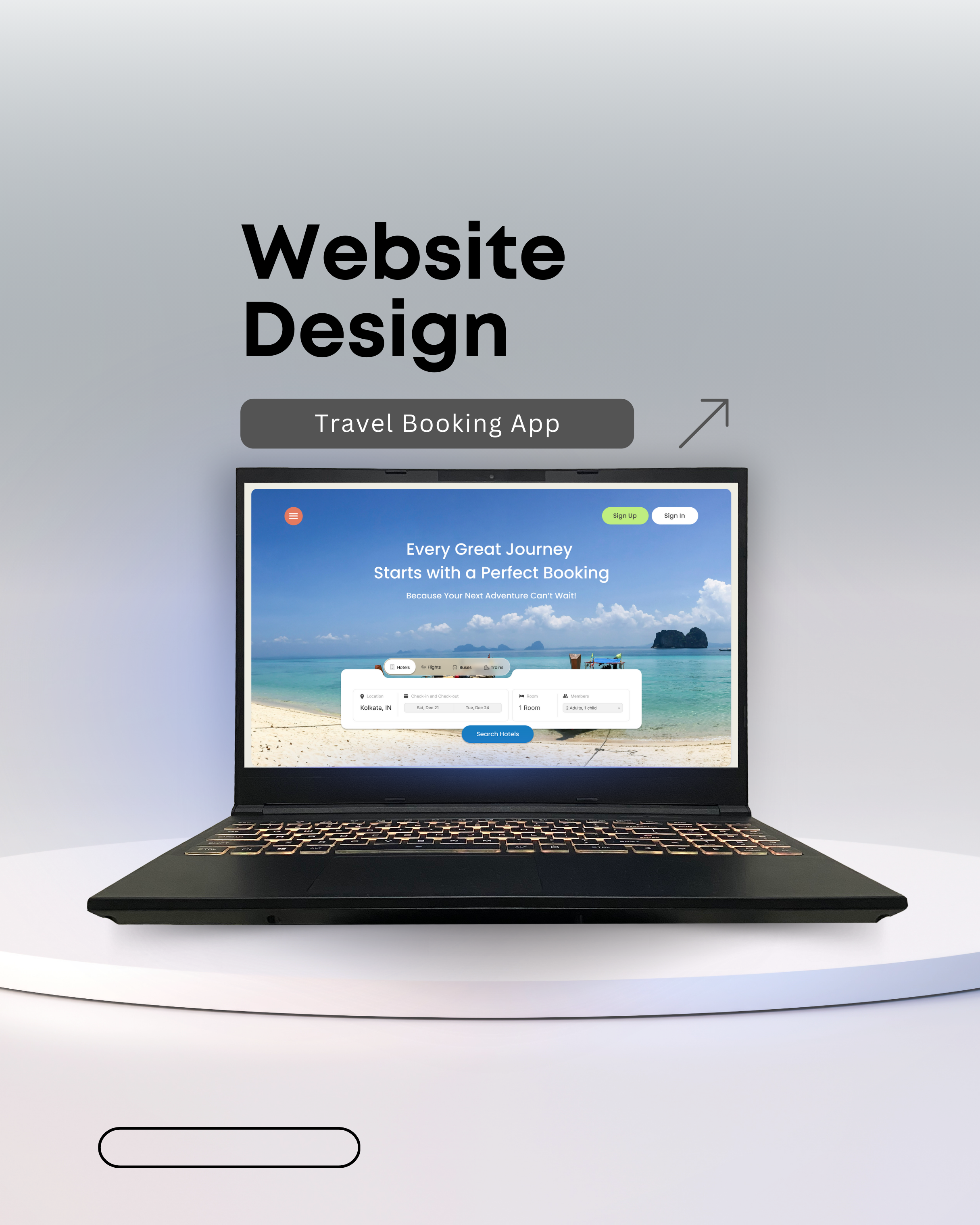 Travel Booking animation booking branding travel trending ui uiux ux viral