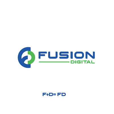 Fusion Digital logo logo design