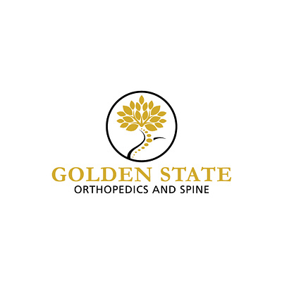 Golden State Orthopedics and Spin logo logo design