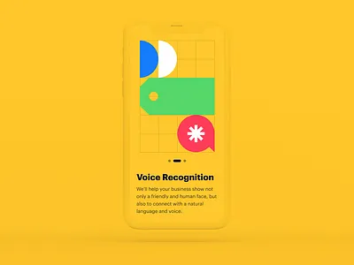Machine Learning Showcase minimalist mobile ui vivid