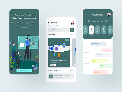 Task Management App app design apps clean colorful dashboard interface iphone mabile app management minimal project task task management task management app ui ux