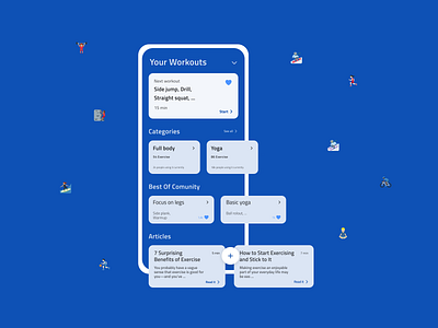Workout app app body dailyui health interface iran minimal practice ui uidesign workout yoga