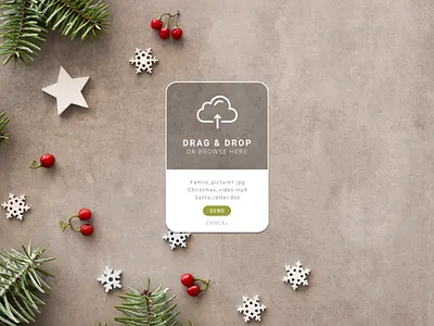 File upload 031 christmas colors dailyui dailyuichallenge design design app design art file upload ui ux