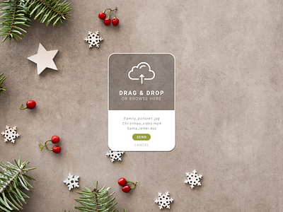 File upload 031 christmas colors dailyui dailyuichallenge design design app design art file upload ui ux