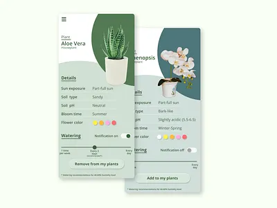 Plant Care app concept 365 daily challenge app design design plant product design ui ui design uiux ux