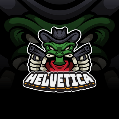 lizard cowboy mascot logo animal animal logo branding design endr esport logo frog illustration lizard logo mascot vector