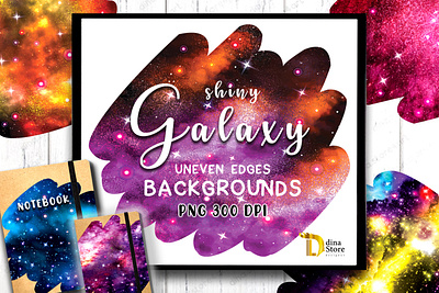 Sublimation Galaxy Uneven Edges Backgrounds background design backgrounds crafts design galaxy sublimation
