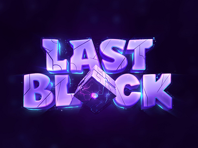 Mobile Game Logo - Last Block 🧊🔥 animated fantasy logo card cube design fantasy futuristic gaming logo metin2 mmorgp mobile muonline sci fi ui