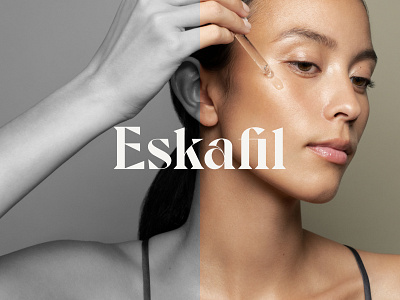 Eskafil Brand Identity Design art art direction branding clean design direction face facecare graphic design identity logo minimal outer photo direction skincare studio typography visual visual identity wordmark