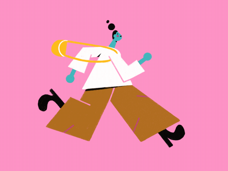 Running 🏃‍♀️ animation 2d cel animation characterdesign framebyframe illustration loop procreate run cycle woman