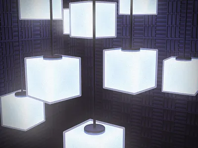 Softbox 3d art c4d cinema4d cube cubes design glow lighting render