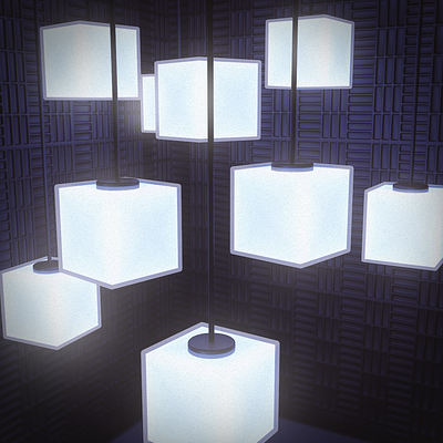 Softbox 3d art c4d cinema4d cube cubes design glow lighting render