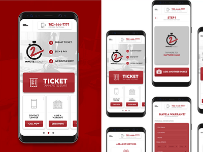 2 Minute Ticket App for Apple + Android app branding design information design interface print design ui ui design user interface design ux